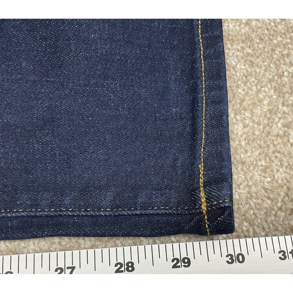 Mutual Weave The Slim Straight Mens Dark Wash Denim Blue Jeans Size 30 X 30 - Picture 8 of 9